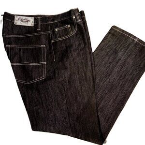 BROOKLYN XPRESS JEANS  36 x 34  Black Denim  Y2K  Baggy  Hip-Hop  Skater  NWOT